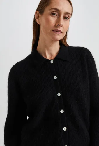 Cardigan col polo contenant de l'alpaga - MONOPRIX PREMIUM - Modalova