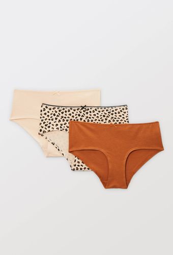 Lot de 3 shorties GARANCE en coton BIO GOTS - MONOPRIX - Modalova