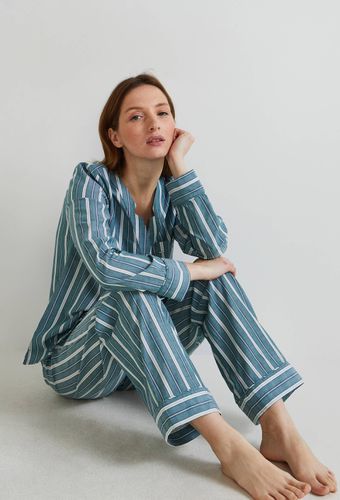 Pyjama à rayures en coton BIO, certifié GOTS - MONOPRIX LINGERIE - Modalova