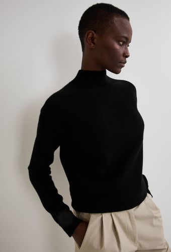 Pull col montant uni en laine mélangée - MONOPRIX - Modalova