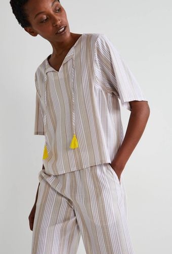 Pyjama large à rayures, certifié EcoVero - MONOPRIX LINGERIE - Modalova