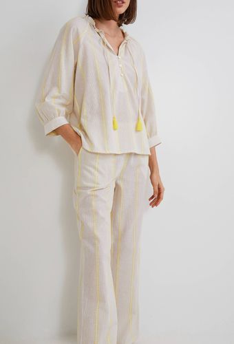 Pyjama à rayures contenant du coton BIO, certifié GOTS - MONOPRIX LINGERIE - Modalova