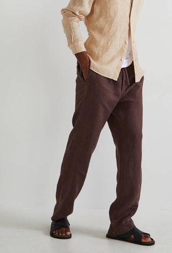 Pantalon taille élastiquée en lin, European flax - MONOPRIX PREMIUM - Modalova
