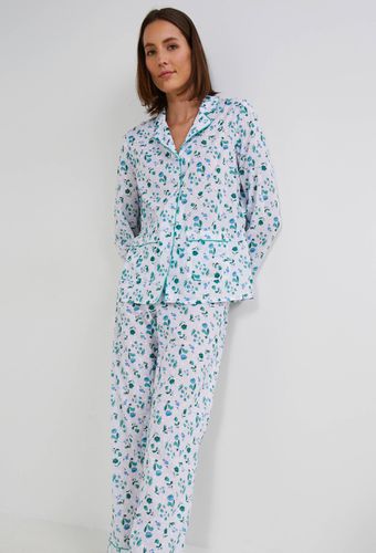 Pyjama imprimé en coton plumetis BIO, certifié GOTS - MONOPRIX LINGERIE - Modalova