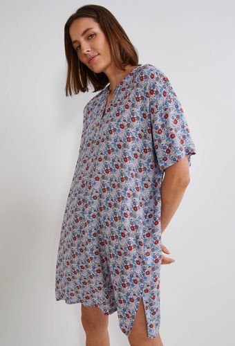 Chemise de nuit manches courtes imprimée, certifiée EcoVero et OEKO-TEX - MONOPRIX LINGERIE - Modalova