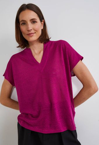 T-shirt uni en lin European Flax, certifié OEKO-TEX - MONOPRIX FEMME - Modalova