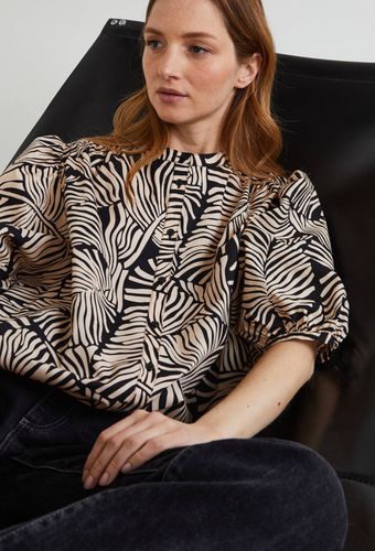 Blouse manches courtes imprimée en coton, certifié OEKO-TEX - MONOPRIX - Modalova