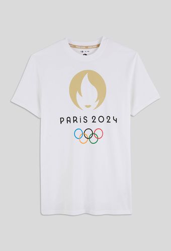T-shirt manches courtes sous licence paris 2024 en coton BIO - Marque Nationale - Modalova