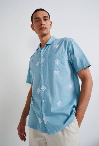 Chemise col cuba brodée - MONOPRIX - Modalova