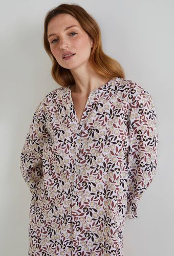 Chemise de nuit imprimée en coton plumetis BIO, certifié GOTS - MONOPRIX LINGERIE - Modalova