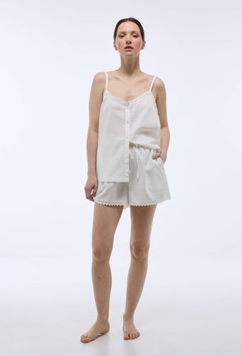 Pyjashort bretelles uni en coton BIO GOTS - MONOPRIX - Modalova