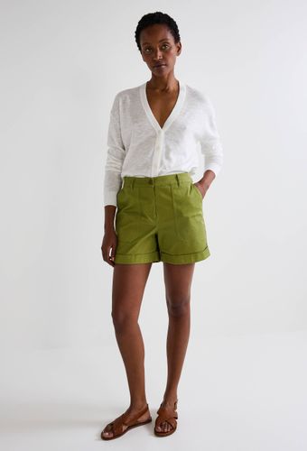 Short uni en coton - MONOPRIX FEMME - Modalova