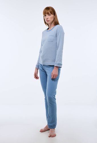 Pyjama long à rayures et pois en coton BIO GOTS - MONOPRIX - Modalova