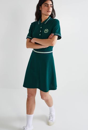 Robe polo manches courtes unie en coton BIO - SPORT - Modalova