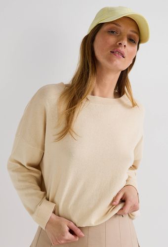 Pull manches coude uni en coton BIO - MONOPRIX - Modalova