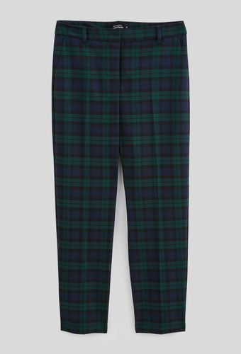 Pantalon droit tartan avec pli cassé, certifié Oeko-Tex - S'ENGAGER POUR DURER - Modalova