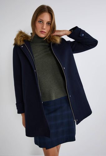 Manteau ouverture zippée à capuche contenant de la laine - MONOPRIX PREMIUM - Modalova