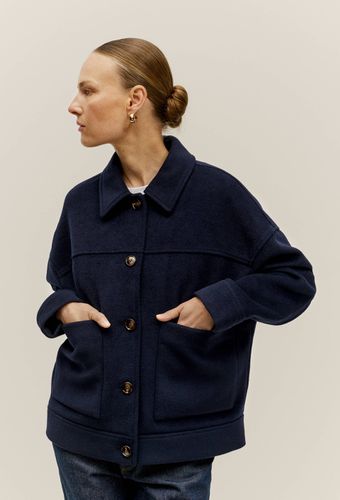 Veste boutonnée contenant de la laine, certifiée OEKO-TEX - S'ENGAGER POUR DURER - Modalova