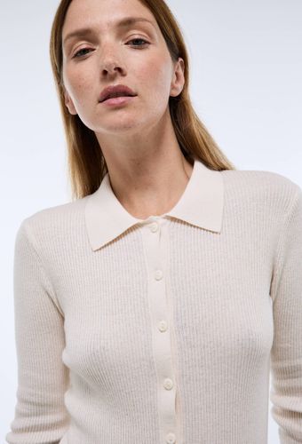 Pull col polo contenant du coton et cachemire - MONOPRIX - Modalova