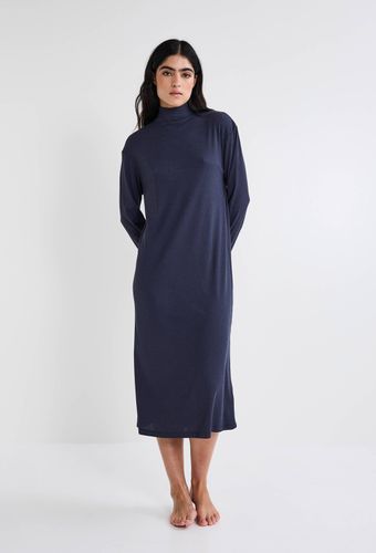 Chemise de nuit manches longues en maille côtelée - MONOPRIX - Modalova