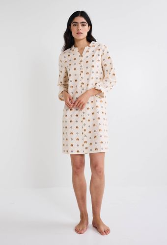 Chemise de nuit imprimée en coton BIO - MONOPRIX - Modalova