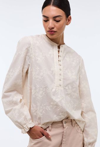 Blouse manches longues brodée en coton BIO GOTS - MONOPRIX - Modalova