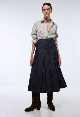 Jupe midi en denim - MONOPRIX - Modalova