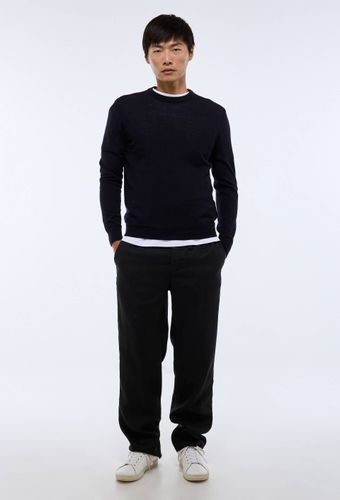 Pull col rond en laine mérinos - MONOPRIX - Modalova