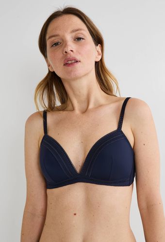 Soutien-gorge triangle paddé IRIS en microfibre - MONOPRIX - Modalova