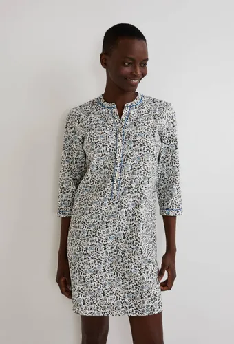 Chemise de nuit manches longues à imprimé floral en coton BIO - MONOPRIX - Modalova