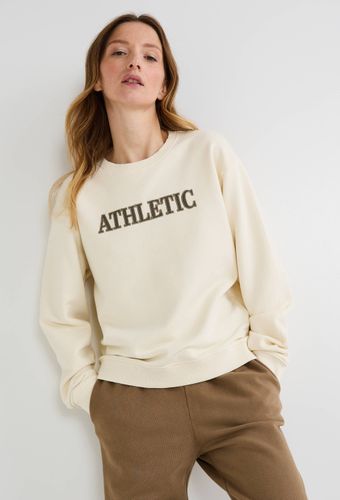 Sweat col rond en molleton de coton BIO - SPORT - Modalova