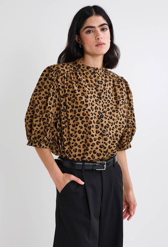 Blouse imprimée léopard en coton - MONOPRIX - Modalova