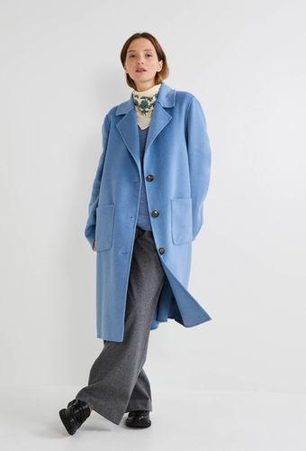 Manteau boutonné contenant de la laine - MONOPRIX - Modalova