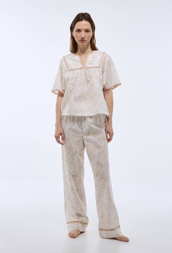 Pyjama à imprimé floral manches courtes en coton BIO - MONOPRIX - Modalova