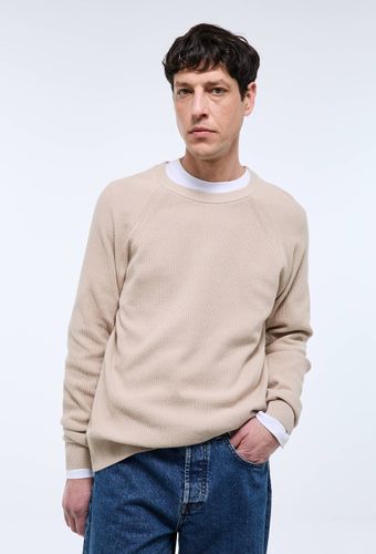 Pull col rond en coton BIO GOTS - MONOPRIX - Modalova
