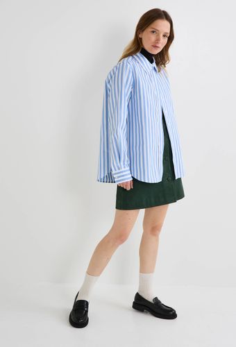Chemise manches longues rayures larges en coton BIO GOTS - MONOPRIX - Modalova