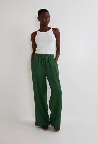 Pantalon de plage en double gaze de coton BIO GOTS - MONOPRIX - Modalova