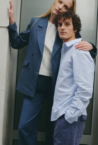 Veste blazer en lin et coton - MONOPRIX - Modalova