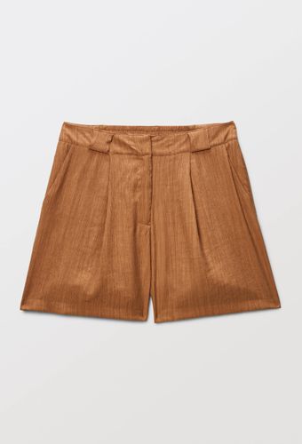 Short uni ceinturé taille haute - MONOPRIX - Modalova