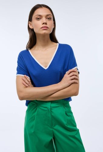 Pull col V sans manche en coton - MONOPRIX - Modalova