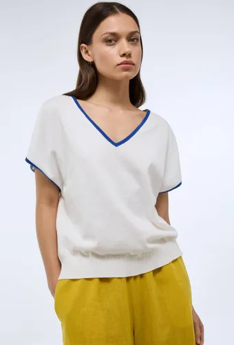 Pull col V sans manche en coton - MONOPRIX - Modalova