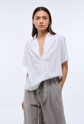 Top manches courtes uni en lin et coton - MONOPRIX - Modalova