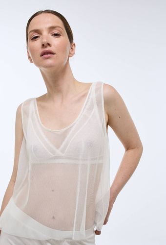 Top transparent en tulle plissé - MONOPRIX - Modalova
