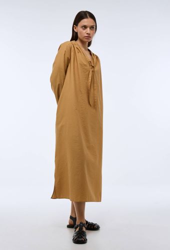 Robe midi unie contenant du coton - MONOPRIX - Modalova
