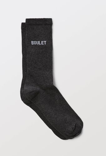 Chausettes en coton à texte Boulet"" - FELICIE AUSSI - Modalova