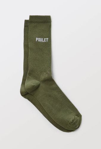 Chausettes en coton à texte Poulet"" - FELICIE AUSSI - Modalova