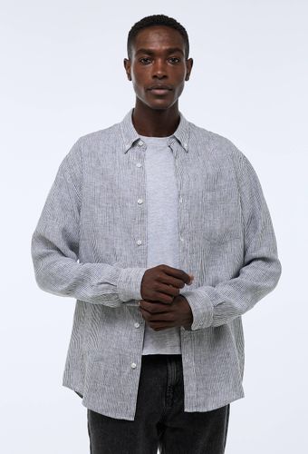 Chemise manches longues rayée en lin - MONOPRIX PREMIUM - Modalova