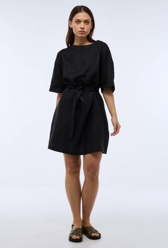 Robe courte unie en lin - MONOPRIX - Modalova