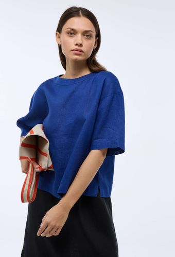 Top manches courtes uni en lin - MONOPRIX - Modalova