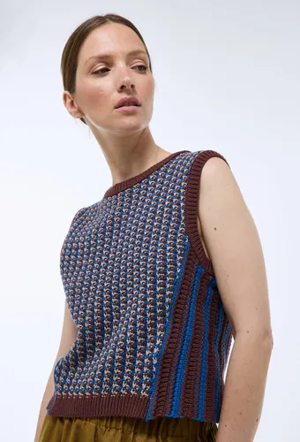 Top sans manches point crochet en coton - MONOPRIX - Modalova
